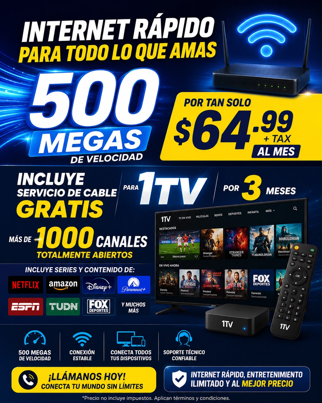 Internet Rápido 500 Megas